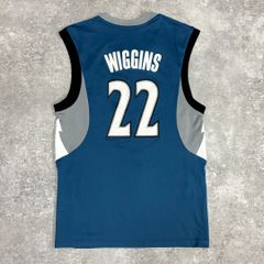 NBA アンドリュー・ウィギンズ ミネソタ・ティンバーウルブズ  ゲームシャツ adidas ブルー S ジャージ ユニフォーム バスケ 古着