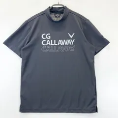 サイズ：L CALLAWAY キャロウェイ  ハイネック 半袖Tシャツ プリント  グレー系 [240101494529] ゴルフウェア メンズ ストスト サイズ：L CALLAWAY キャロウェイ ハイネック 半袖Tシャツ