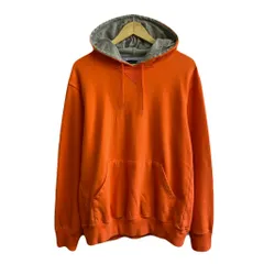 TOMMY HILFIGER トミーヒルフィガー フーディー パーカー ポケット付き 無地 オレンジ Lサイズ No.U046