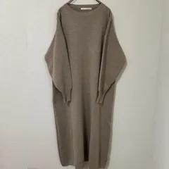 MELROSE CLAIRE ニットワンピース ブラウン F キレイめ シンプル