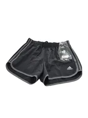 アディダス◆レディース ショートパンツ マラソン ジョギング M ブラック/グレー