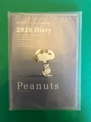 2026 ダイアリー 手帳 ホールマーク A6 マンスリーダイアリー YDD-845-735 (HD-16) スヌーピー ジョークール スモーキーブルー