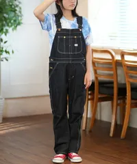 【ムラスポ公式】新品 Lee リー キッズ デニム オーバーオール サロペット ロングパンツ LK6137-400