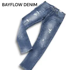 BAYFLOW DENIM ベイフロー 通年 ストレッチ★ ダメージ＆リペア加工 テーパード デニム パンツ ジーンズ Sz.30 メンズ