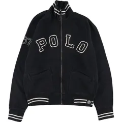 古着 ラルフローレン Ralph Lauren POLO RALPH LAUREN 袖刺繍 スウェットフルジップパーカー メンズXL/eaa366409