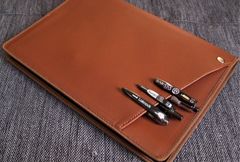 A4サイズ【Cover pocke付きノートカバー】２冊用■合皮■ブラウン■