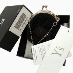Y's 黒 レザー がま口 チェーン付きコインケース♡(週末価格‼️) 2025年最新】Y's コインケース・小銭入れの人気アイテム - メルカリ