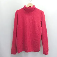 ◇ ⊇ UNIQLO ユニクロ タートルネック 長袖 ハイゲージニット サイズXL レッド系 レディース E  【1504240026947】