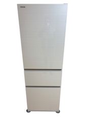 TOSHIBA 冷蔵庫 356L ガラストップ ホワイト GR-T36SV (ZC)