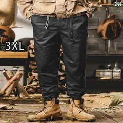 [ 3XL]メンズ ファッション 服 男性用 オシャレ シンプル 大人 かっこいい 大きいサイズ ストリート 紳士服 アメリカン スタイル ワークパンツ ストレート カジュアル パンツ