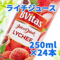 BVitas ライチジュース 250ml×12本 セット！程よい甘さでスッキリ飲みやすいライチジュース！常温便 Lychee Juice AS206700012