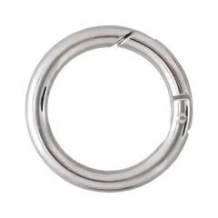 【特価セール】[大王製作所] カラビナ ダイキャスト 丸い カラビナ 丸線 丸型 キーリング キーホルダー バックアクセサリー アウトドア 1個入