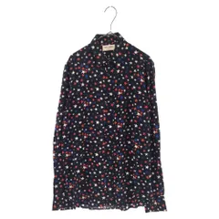 SAINT LAURENT PARIS (サンローランパリ) スタープリント 総柄長袖シャツ ブラック 376916 Y365Nのサムネイル