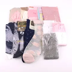 靴下 12点セット 未使用 シースルー 2本指 他 まとめて 大量 ソックス メンズ レディース 【中古】