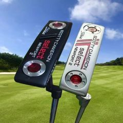 Scotty Cameron スコッティ キャメロン タイトリスト ゴルフパター セレクト ニューポート2 ゴルフクラブ ヘッドカバー付 ブラック/シルバー（05112201）