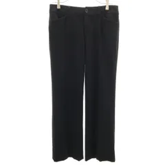 BURBERRY LONDON バーバリーロンドン ウールブレンド ストレートパンツ 40 ブラック系 レディース 古着