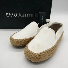 エミュー スリッポン スニーカー 未使用  K11385 シューズ 靴 白 キッズ 女の子用 15サイズ ホワイト EMU Australiaのサムネイル