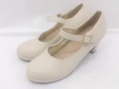 ◇ LibertyDoll リバティードール ストラップ ラウンドトゥ ヒール パンプス シューズ サイズ L ベージュ レディース E  【1304260007854】