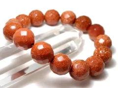 64面カット ゴールドストーン ブレスレット 12mm パワーストーン ブレスレット メンズ レディース 数珠 アクセサリー