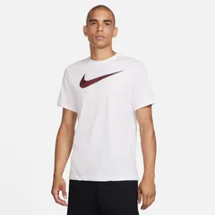 ナイキ 半袖 Tシャツ メンズ NIKE DF 2 YR スウッシュ S/S TEE｜ロゴT プリントT トレーニング  ランニング  スポーツウェア 男性 メンズTシャツ 半そで 半袖シャツ ホワイト 白 スポーツTシャツ/FJ2465-100
