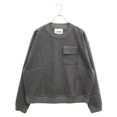 JIL SANDER (ジルサンダー) 21AW フラップポケットウールクルーネックトレーナー グレー JSMT707042のサムネイル