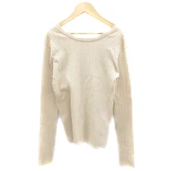 スピック&スパン Spick&Span U by SPICK&SPAN ニット カットソー 長袖 ラウンドネック F ベージュ /YM43