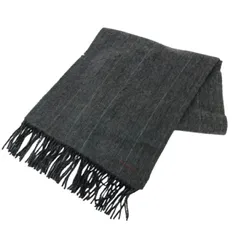 ポールスミス Paul Smith  マフラー カシミヤ100％  グレー ストライプ柄【中古】