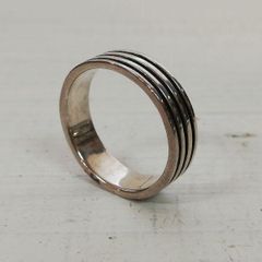 リング シルバーリング アクセサリー 指輪 シルバー925 silver925 ストライプ 溝 3本線 メンズ レディース ユニセックス
