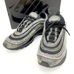 COMME des GARCONS×NIKE コムデギャルソン ナイキ AIR MAX 97 DX6932-002 スニーカー 美品 ローカット 28.5cm ブラック 靴 DF16140■