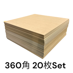 mdf 木材 四角 端材 diy 360角 7㎜ 20枚セット正方形