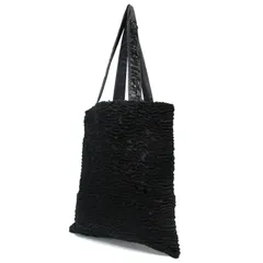 S Max Mara エス マックスマーラ トートバッグ カバン 鞄 ブラック 黒 巾着 フェイクファー アストラカン風 ビーズ おしゃれ シンプル 普段使い きれいめ 大人女子 ブランドのサムネイル