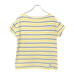オーシバル フランス製 ボーダー 半袖 バスクシャツ FREE ホワイト系 ORCIVAL ボートネック カットソー Tシャツ レディース