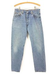 古着 90s USA製 Levi's 501-0193 ブルー デニム パンツ ジーンズ ストレート W32 L31 