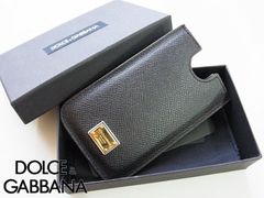 残り１【新品】Dolce&Gabbana レザー iPhoneケース ブラック ドルチェ アンド ガッバーナ iphone ケース iphone16pro