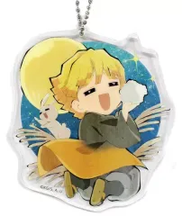 【中古】雑貨 我妻善逸 「鬼滅の刃カフェ×ufotable Cafe お月見イベント ランダムアクリルチャーム」