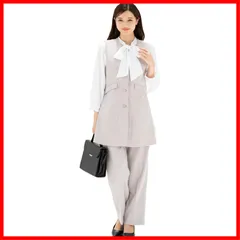 【最短発送】ワイドパンツ ベスト ロング丈ジレ 2点セット セットアップ セレモニースーツ フォーマル【t5373】 パンツスーツ レディース スーツ [アッドルージュ]