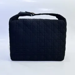 Christian Dior クリスチャン ディオール  カナージュ ミニ ハンドバッグ アクセサリーポーチ MC1917 ブラック レディース ファションバッグ 美品 aua27273070604