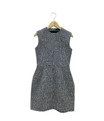 ヨーコチャン ウール混ツイードノースリーブフレアミディアムワンピース レディース SIZE 36 (XS) YOKO CHAN