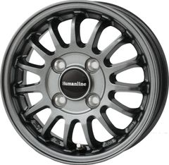 全国送料込☆ヒューマンラインHR3☆14×4.5J+45☆100-4H☆軽自動車 