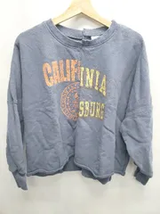 ◇ ⊇ niko and … ニコアンド 裏起毛 長袖 トレーナー スウェット サイズL ブルー系 レディース E  【1507230009456】