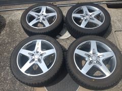 メルセデスベンツ　X156　GLAクラス　AMG　純正 18×7J +46 112-5H +ダンロップ　WINTERMAXX　WM01　235/50R18　4本セット