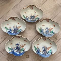 鉢5点セット 黒岩卓実 たくみ窯 赤絵 - メルカリ