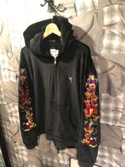 doublet ダブレット CHAOS EMBROIDERY COMFY HOODIE パーカー 21SS24BL118 サイズM ブラック　FK