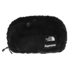 SUPREME (シュプリーム) 20AW×THE NORTH FACE Faux Fur Waist Bag ザノースフェイス フェイクファー  ウエストバッグ ブラック - メルカリ