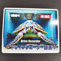 送料無料　ウミガメ　水族館　Sea Turtle「ウミガメ　ドライブレコーダー　ステッカー」（約８０ｍｍ×約１００ｍｍ）