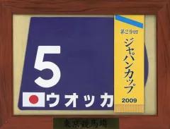 第29回ジャパンC レプリカゼッケン 第29回ジャパンC レプリカゼッケン 競馬ゼッケンの額縁と