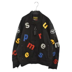 supreme vanson leathers letters cordura jacket