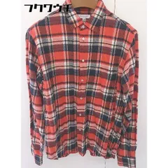 ◇ ◎ BEAUTY & YOUTH ビューティアンドユース UNITED ARROWS チェック 長袖 シャツ サイズM オレンジ系 マルチ メンズ  【1110060009048】