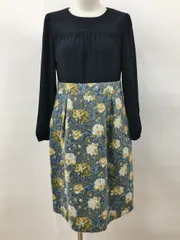 アナトリエ anatelier ワンピース 38 ネイビー系 2504WS188