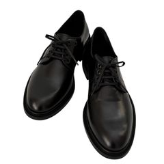 LOEWE ロエベ レザーシューズ 黒 革靴 オックスフォード シューズ 0010174951 メンズ サイズ40 25.5cm
